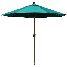 Parapluie de patio rayé noir et blanc